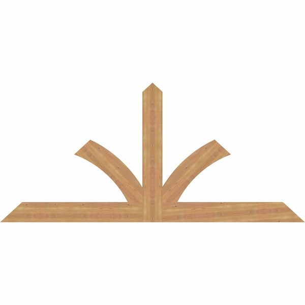 Ekena Millwork Richland Timber Gable Bracket, Western Red Cedar, 84"W x 38"H x 1 1/2"D x 5 1/2"F, 11/12 Pitch GBW084X38X0206RIC00SWR - main